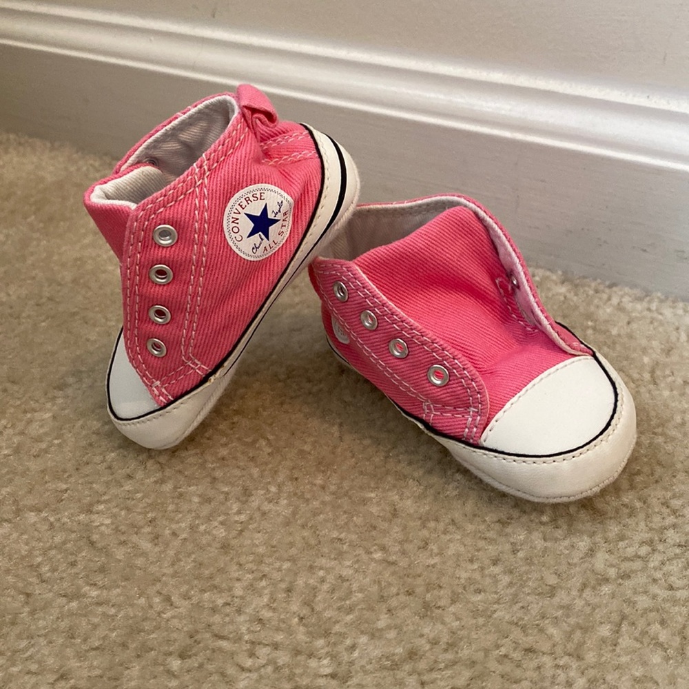 Converse Baby Sneakers - Pink, Size 2